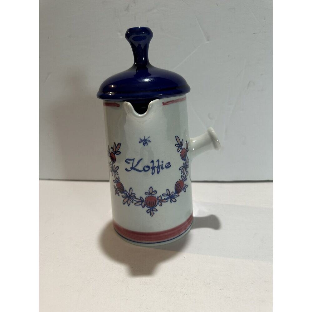 Vintage koffie porcelain pot Zenith 1896‎ Figurine Holland coffe pot w/ lid RARE